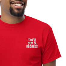 Load image into Gallery viewer, Tofu, Sex &amp; Degrees Men&#39;s Classic Embroidered  tee
